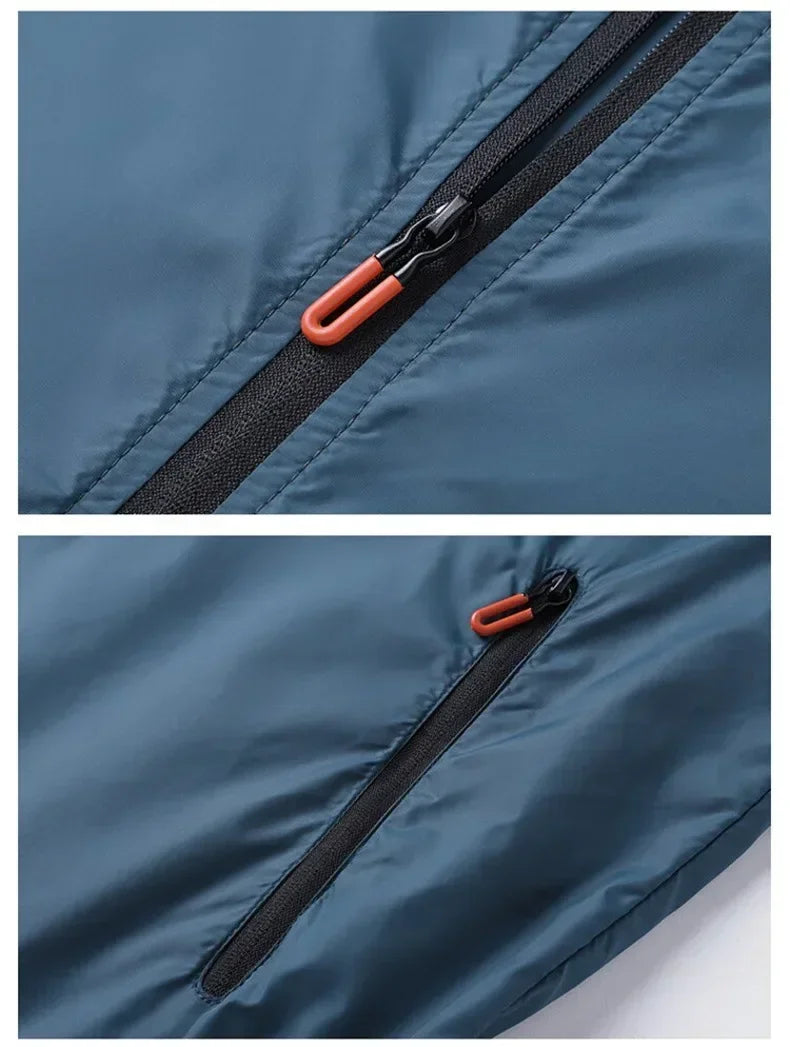 2024 Sunscreen Coats Men's Breathable Sports Waterproof Jacket Summer UV Protection Outdoor Fishing Skin Clothing