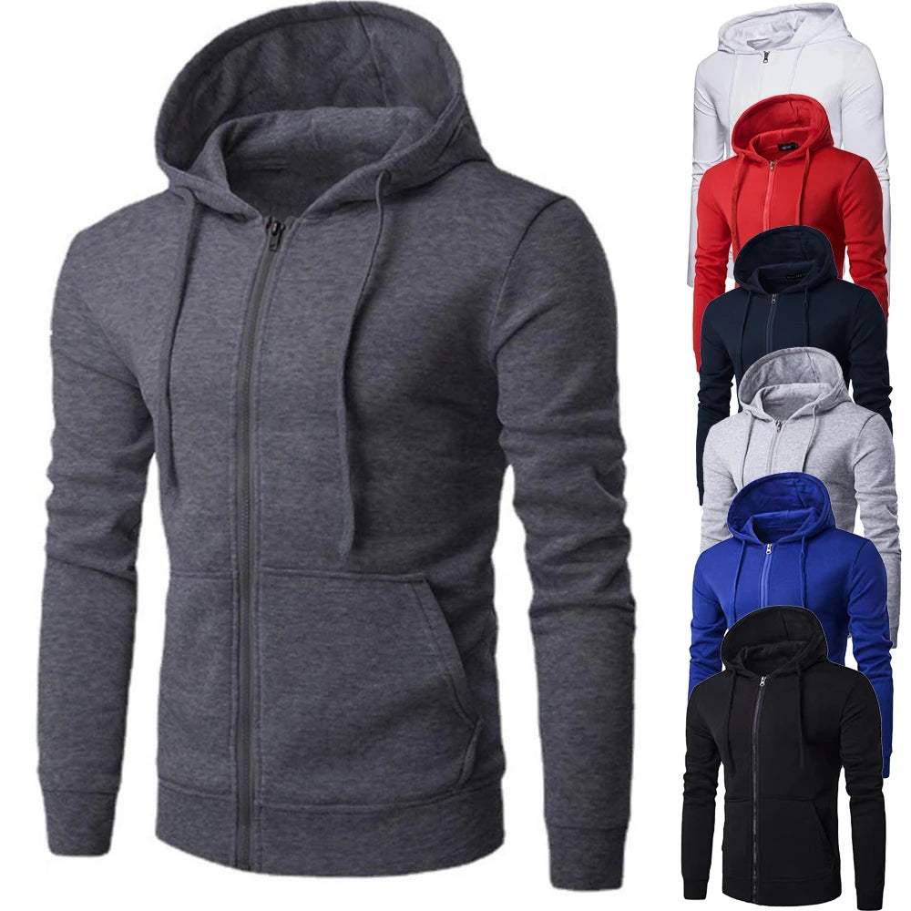 Men Sweatshirts Long Sleeve Jacket Hoodie