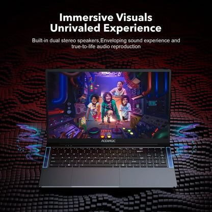 ACEMAGIC AX16Pro Gaming Laptop 16.1" IPS FHD AMD Ryzen™ 7 5700U Notebook 16GB DDR4+512GB PCI-E 53.58WH Windows 11 Computer