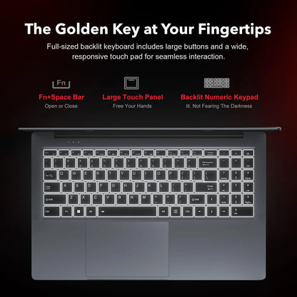 ACEMAGIC AX16Pro Gaming Laptop 16.1" IPS FHD AMD Ryzen™ 7 5700U Notebook 16GB DDR4+512GB PCI-E 53.58WH Windows 11 Computer