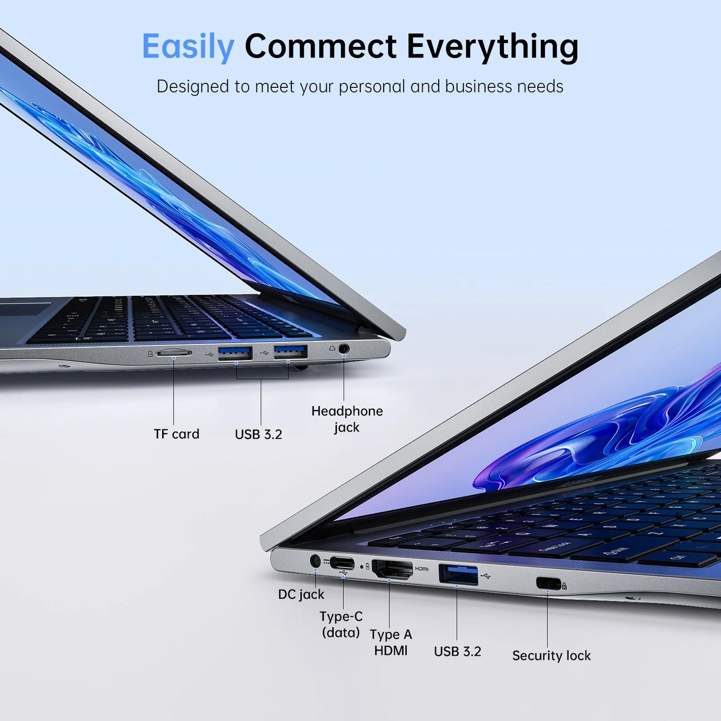 ACEMAGIC 17.3inch Laptop with High Performance Quad Core-12th Alder Lake N97 Laptop Computer Spacious Storage 16GB RAM 512GB ROM