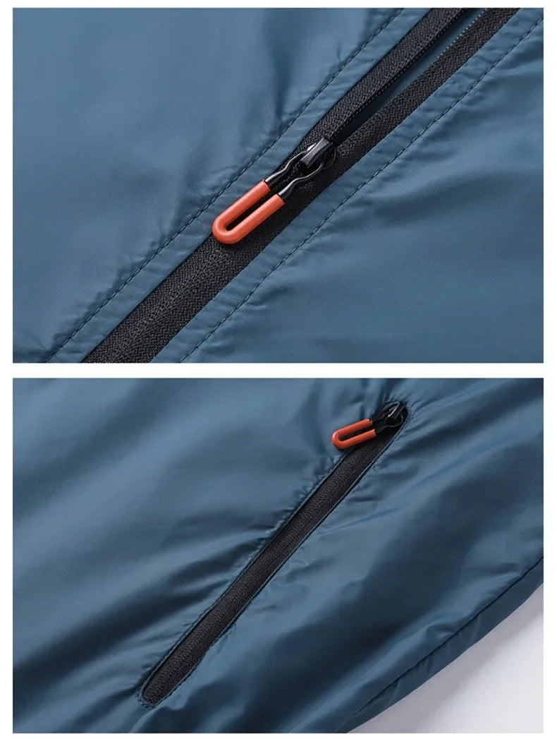 2024 Sunscreen Coats Men's Breathable Sports Waterproof Jacket Summer UV Protection Outdoor Fishing Skin Clothing